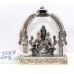 Silver 925 Sterling Puja Ganesha Ganesh Figurine Statue Article Idol God W461